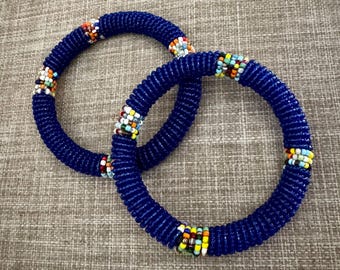 Maasai Beaded Bangles | African Beaded Bracelet