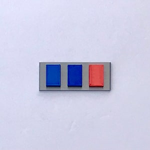 Imperial Rank Badge - Lieutenant (Navy) - Star Wars Officer Costume - Push Button