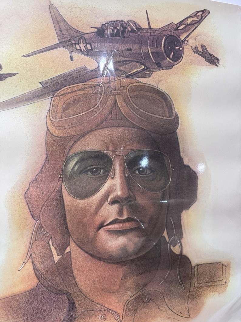 VTG 1940s/50s WW2 Ray-Ban Sunglasses Aviator Poster Advertisement NICE! S9683 zdjęcie 5