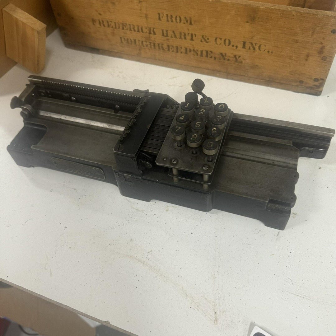 Antique Computer Tabulating Machine Co 1901 Frederick Hart & Co Herman ...