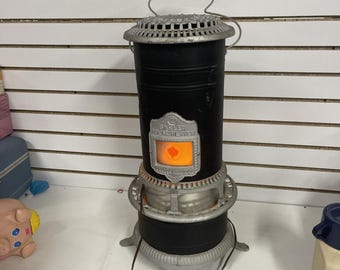 Antiek gietijzer nr. 2 BARLER (ideaal) HEATER Co. kerosineverwarmer accentlicht VS
