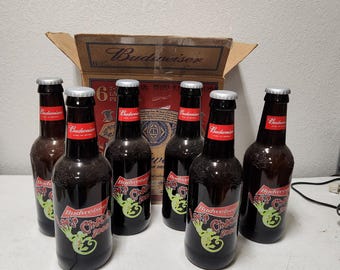 vtg rare Budweiser complete set of 6 lets Cinco De Mayo 2000 bottles 14.75in. bh