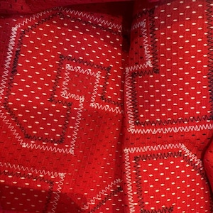 NWT Michael Jordan Nike Authentics White Tag Chicago Bulls Red Away Jersey 36 S image 10