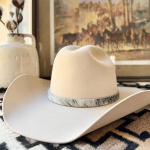 Cowhide Leather Hat Bands(Hat Not Included), Salt&Pepper Black, Adjustable, Western, Cowboy Hat, Cowgirl Hat, Rodeo, Leather Hat Accessories