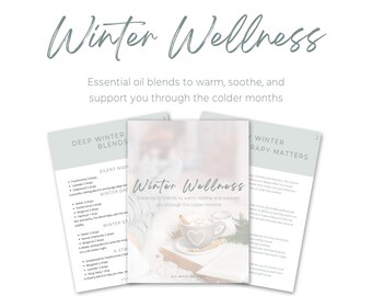 Winter Wellness Aromatherapy eBook | Seasonal Essential Oil Diffuser Blends & Tips for Natural Wellness