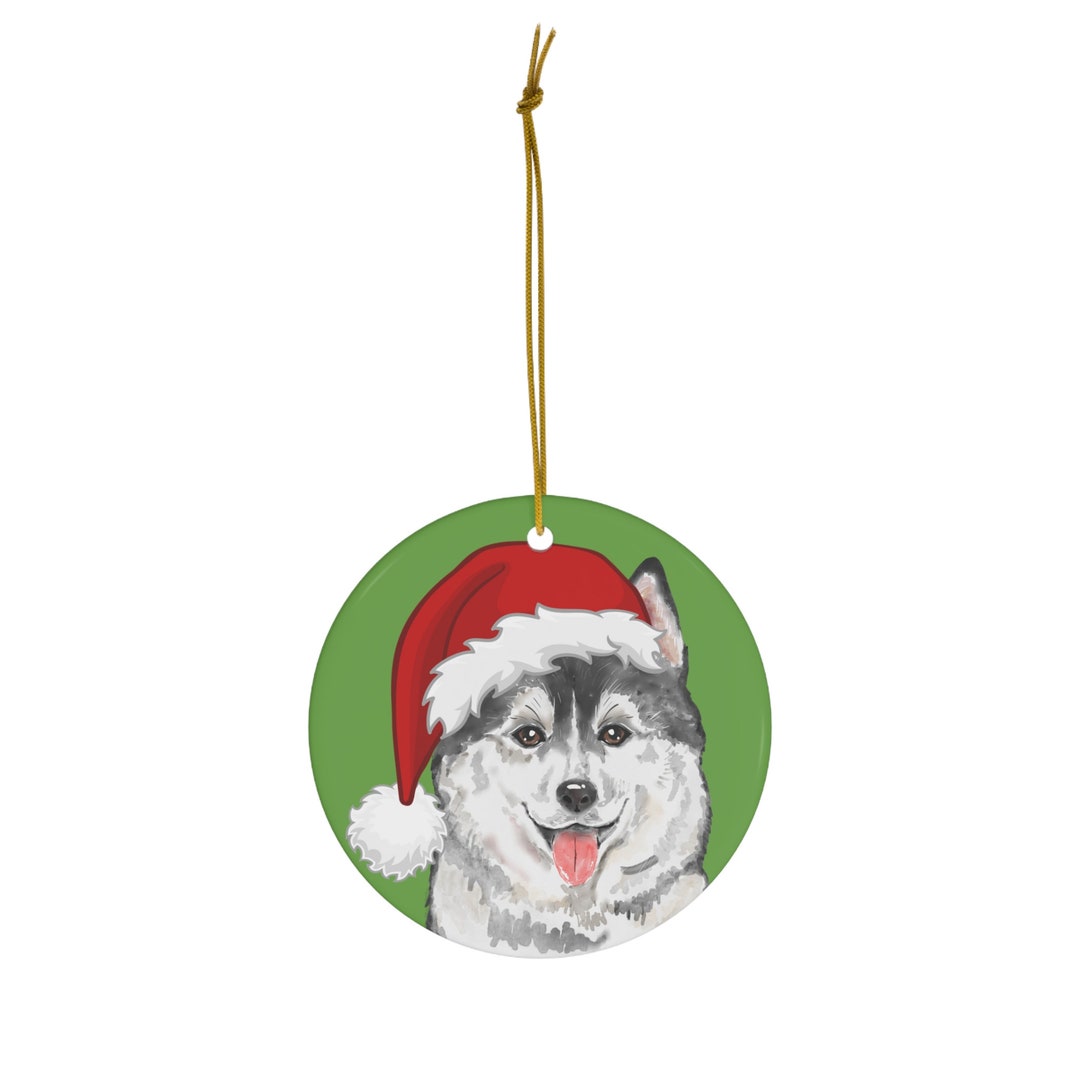 Husky Christmas Tree Ornament Dog Dogs Cute Dogs Cute Etsy