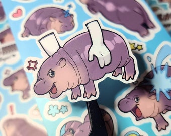Moo Deng Sticker Sheet