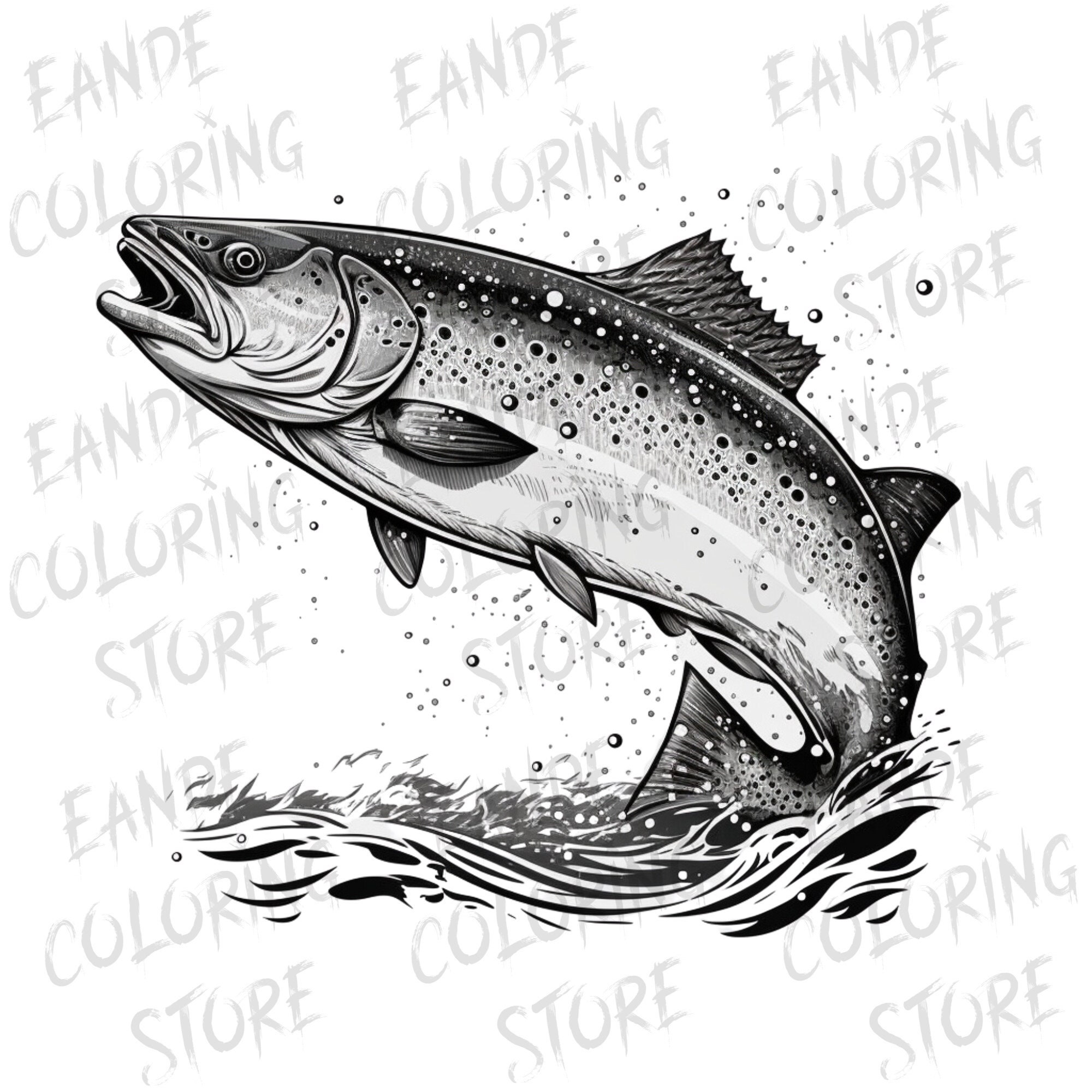 Trout and Salmon Print 