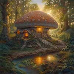 PNG JPEG Pilz Haus Zuhause Wald Teich Magie Fee digitales Bild Kunst Download