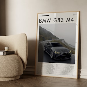 BMW G82 M4 Digitaldruck, BMW G82 M4 Poster, BMW G82 M4 Druck, G82 M4 Wandkunst, G82 M4 Poster, G82 M4 Druck, Digitaler Download