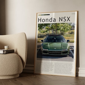 Honda NSX Digitaldruck, Honda NSX Poster, Honda NSX Druck, Nsx Wandkunst, Nsx Poster, Nsx Druck, Digitaler Download