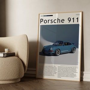 Porsche 911 Digital Print, Porsche 911 Poster, Porsche 911 Print, Porsche Wall Art, Porsche Poster, Porsche Print, Digital Download