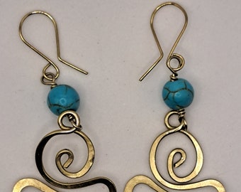 Meditation earrings - Turquoise