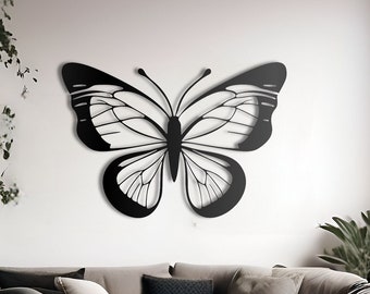 Butterfly Metal Wall Art: Symmetrical Garden Decor