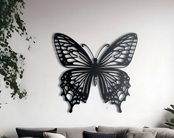 Mystical Wings Butterfly Metal Wall Art Decor | Outdoor Art | Large Metal Wall Art For Outside | Porch Decor Ideas | Patio Wall Art