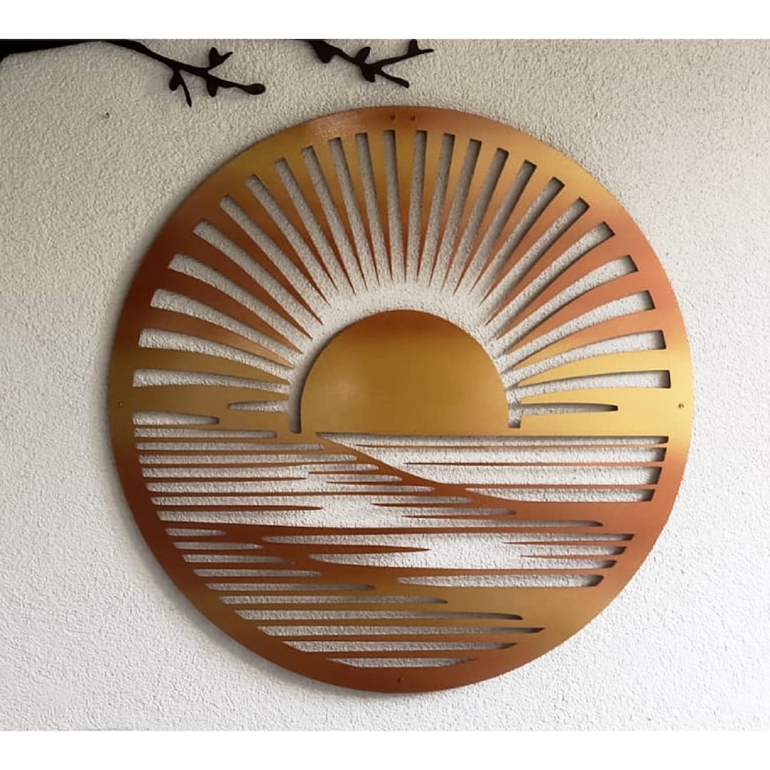 Coastal Large Metal Wall Art | Custom Color Metal Wall Art | Wall Art