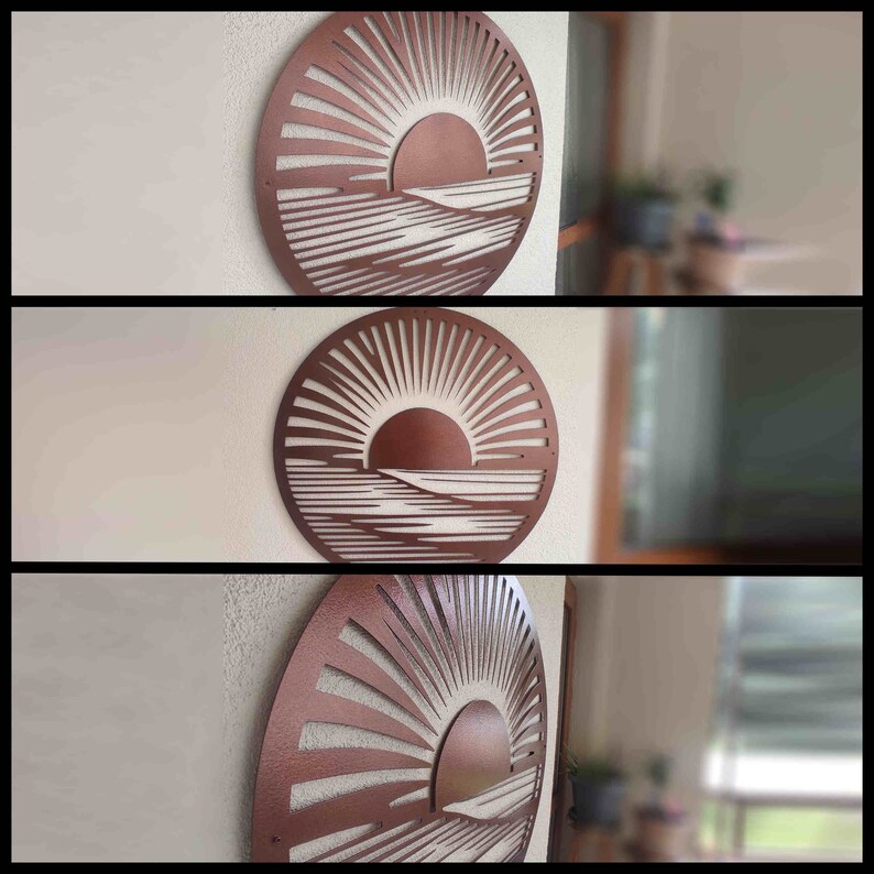 Coastal Large Metal Wall Art Custom Color Metal Wall Art Etsy