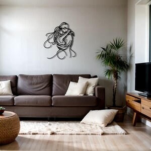 3pcs Man Hand in Hand Love Metal Print Ready to Hang Art