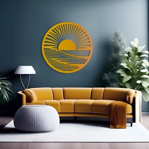Coastal Large Metal Wall Art | Oversized Metal Wall Art | Metal Wall