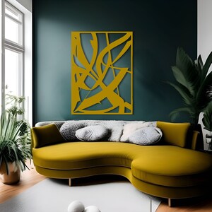 Captivating Metal Wall Art: Abstract Drawing Inspired by Albert Gleizes