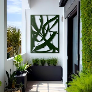 Captivating Metal Wall Art: Abstract Drawing Inspired by Albert Gleizes - Bold, Vibrant and Contemporary Decor for Indoor and Outdoor Spaces