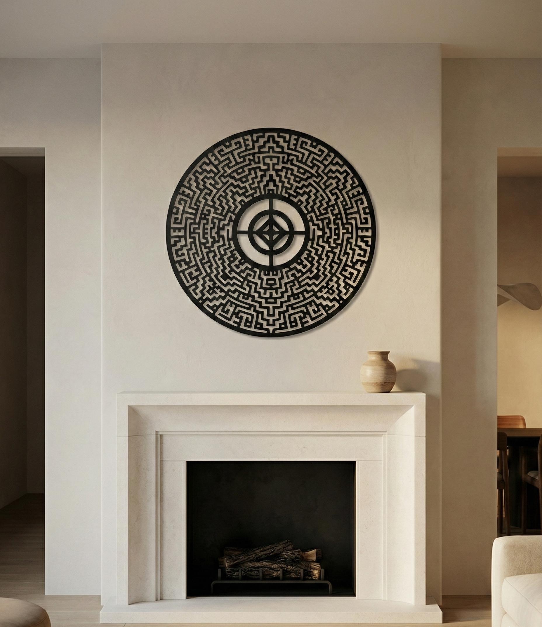 Aztec Sun Stone Metal Wall Art – Sacred Geometry Outdoor Sculpture - Etsy