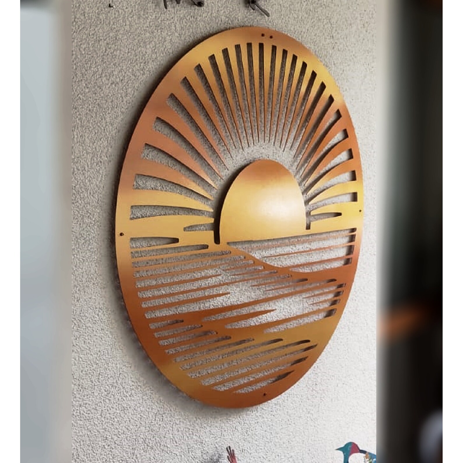 Coastal Large Metal Wall Art Custom Color Metal Wall Art Etsy