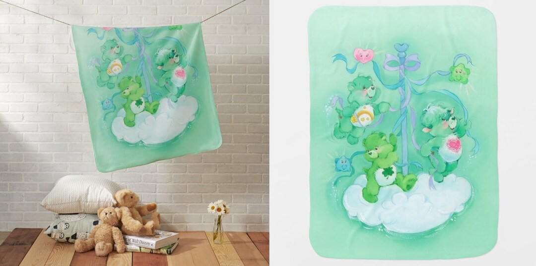 Care Bears Blankets Care Bears Throw Blankets Soft Care Etsy