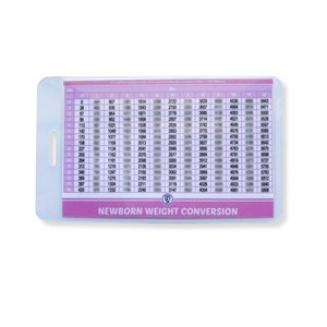 Newborn Weight Conversion | Midwifery Reference Card, Badge Card, Student Midwife, Swing Tags, Lanyard and Badge Cards