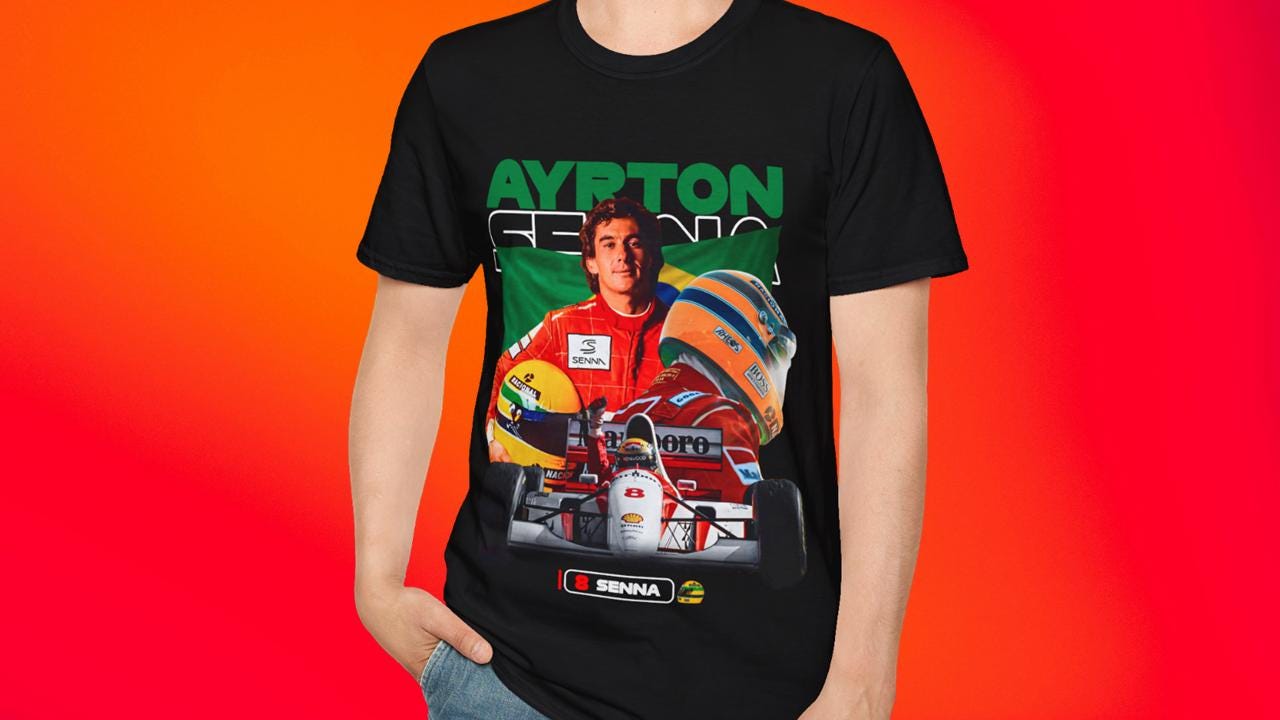 セナ Tシャツ F1 アイルトン・セナ シャツ フォーミュラ1 ベコギフト 