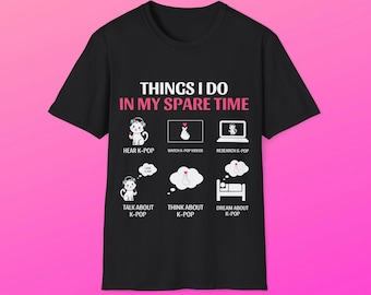 Camiseta K-Pop Adicción - Stray Kids ATEEZ BTS BlackPink BigBang Monsta X Twice Babymonster Seventeen EXO Camiseta K-Pop Divertida Regalo Fan KPop