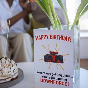 Carte d'anniversaire F1, carte amusante de Formule 1 pour petit ami, copain, père, homme, mari, Ferrari, McLaren, RedBull, Haas, Piastri, Hamilton, LeCLerc