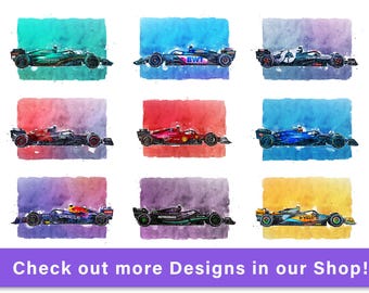 Formula 1 Poster Bundle F1 Print Download Living Room Man Cave Home Office Formula One Ferrari RedBull Mercedes McLaren Haas Aston Martin