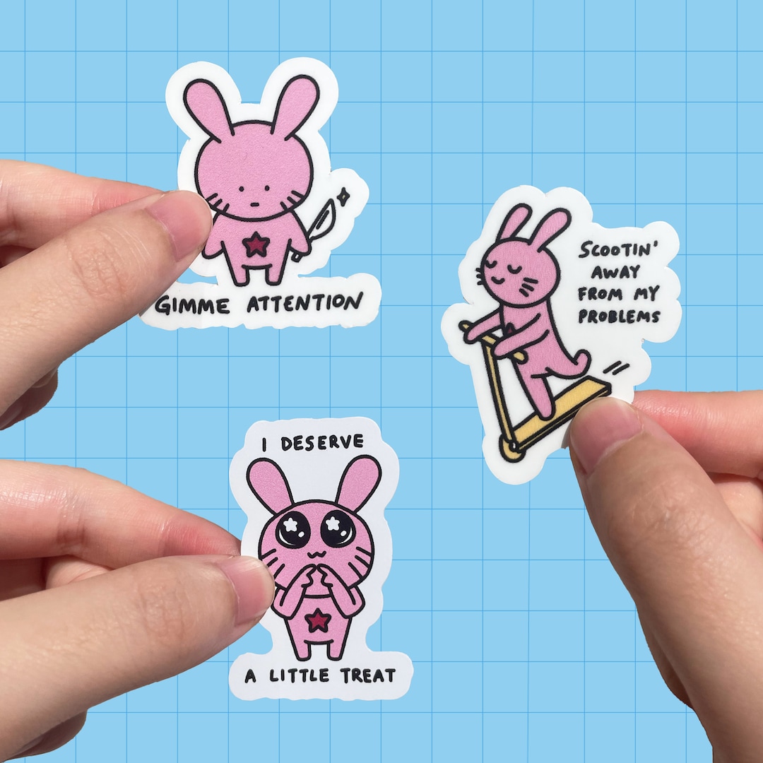 Babylon Bunny Vinyl Sticker - Etsy