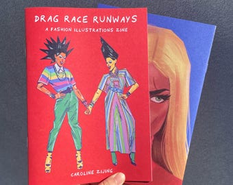 Zine - Rupaul's Drag Race Runway Fashion Illustrations