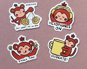 Original Monkey Vinyl Stickers