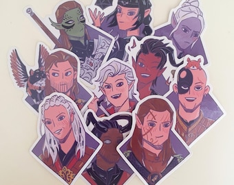 Baldur's Gate 3 Vinyl Sticker - Companions (UPDATED 4 NEW)