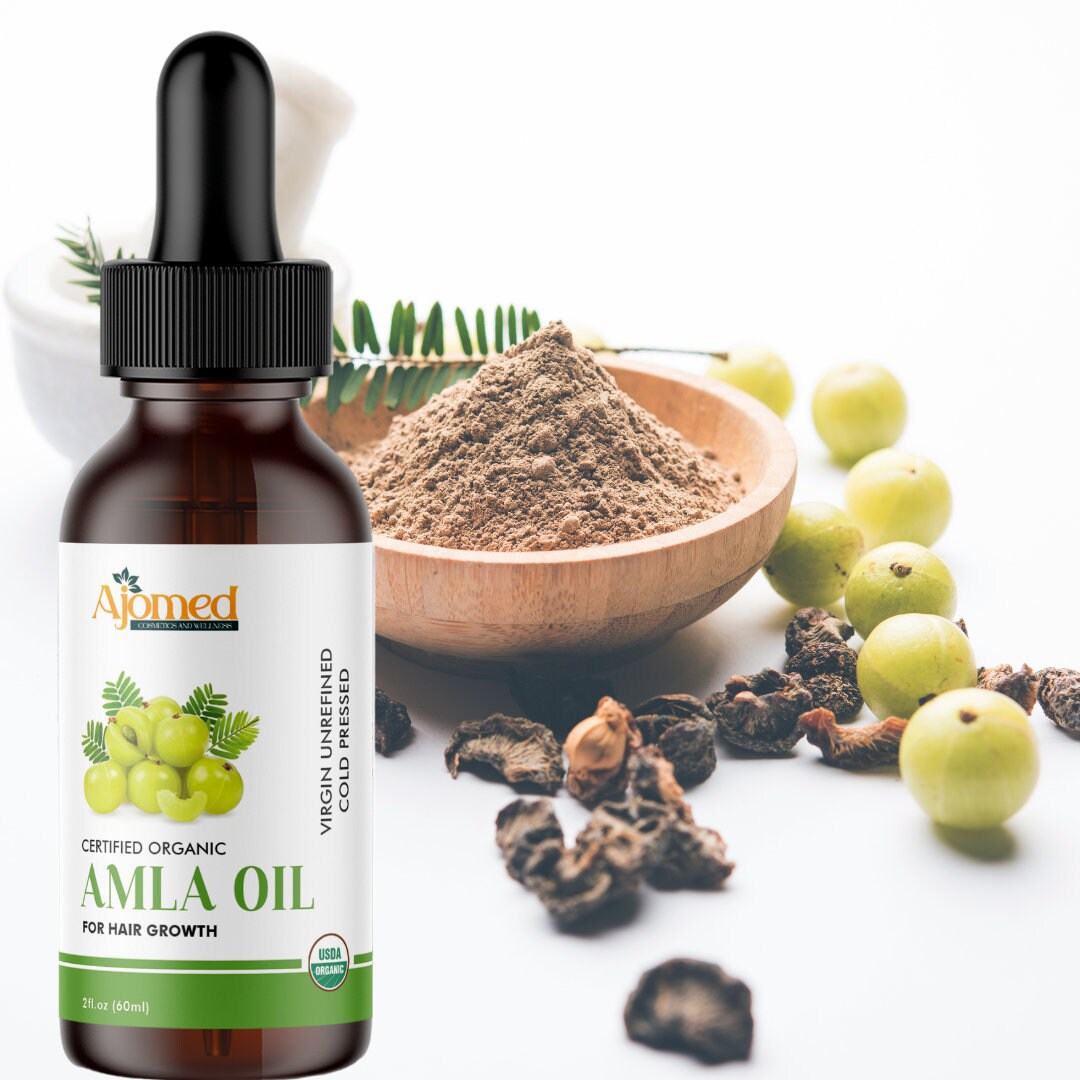 Pure Organic Amla Hair Growth Oil, Dht Blocker Oil for Dandruff, Itchy