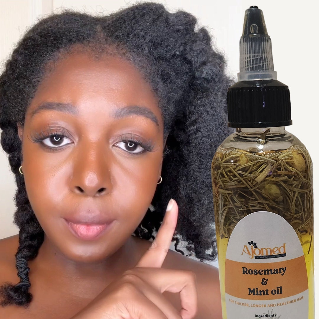 Rosemary Peppermint Hair Growth Oil, Scalp Dandruff, Itchy Scalp