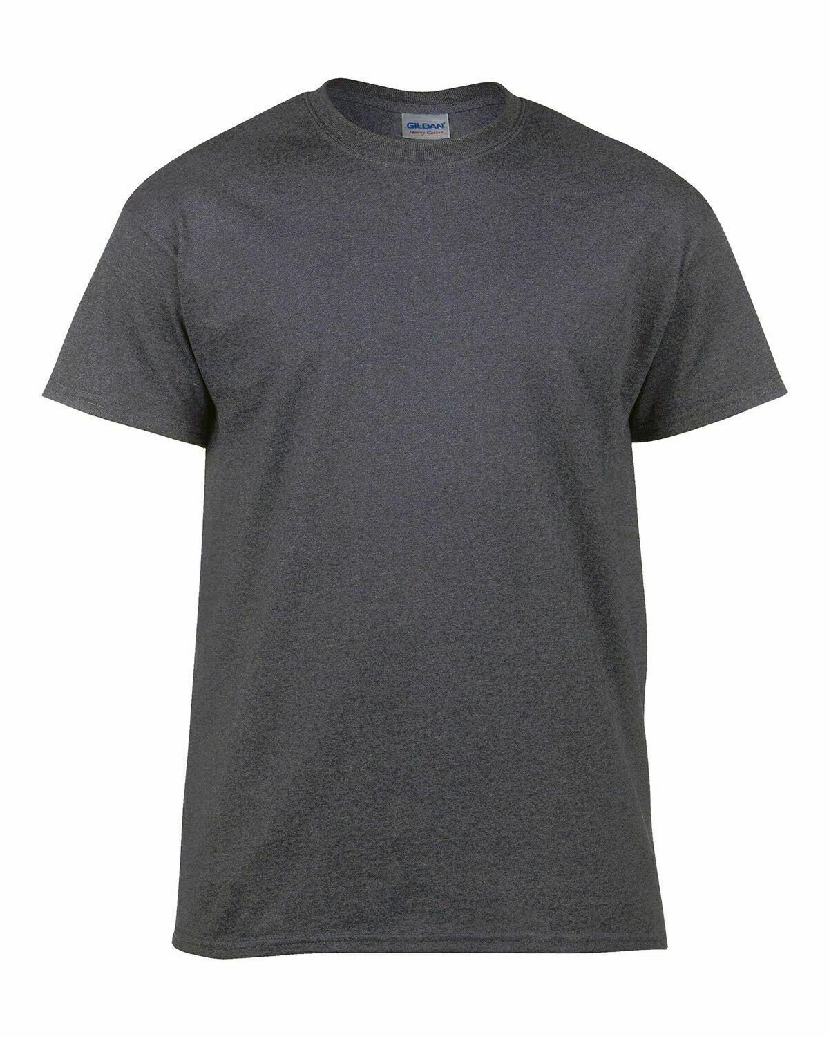 Confezione Da 3 Magliette Uomo Gildan Heavy Cotton – Bianche, Maniche Corte, Taglie 2XL-5XL