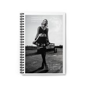 Spiral Notebook - Keeping it Creepy, Creepy Journal, Halloween Stationery, Goth Notebook, Spooky Diary, Ruled Line Notebook