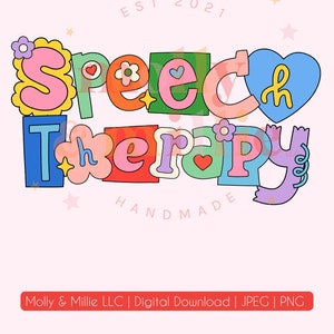 Digital Download Speech Therapist | Speech Language Pathologist | Speech Therapy | SLP, SLPa PNG | Speech Therapy Assistant PNG