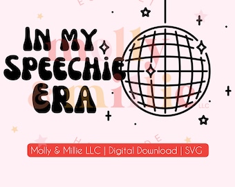 Speech Language Pathologist svg | DIGITAL DOWNLOAD for Speech Therapist | Speech Era SLP cut file for Cricut or silhouette | speech therapy