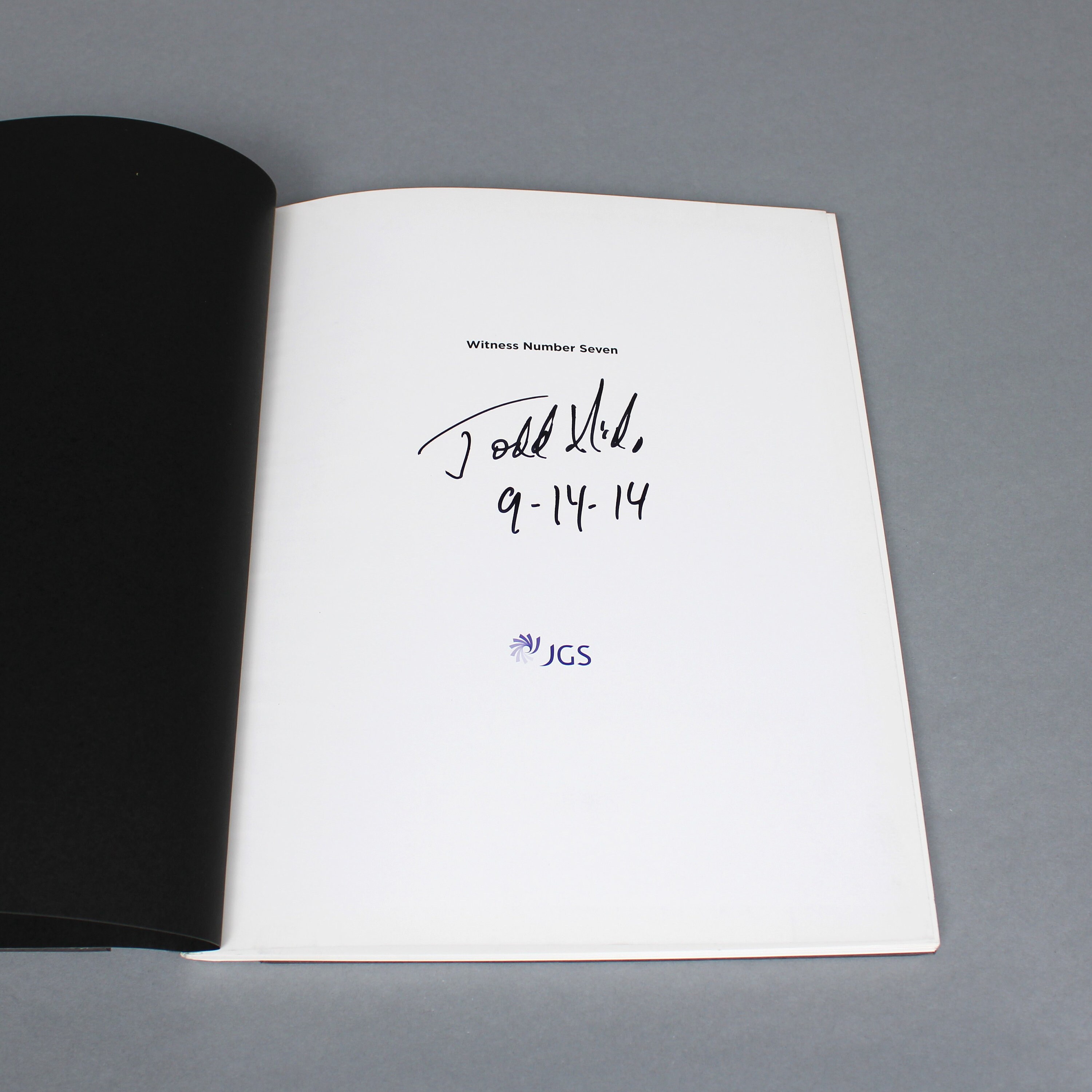 SIGNED Photobook: Todd Hido - Witness Number Seven - Joy of