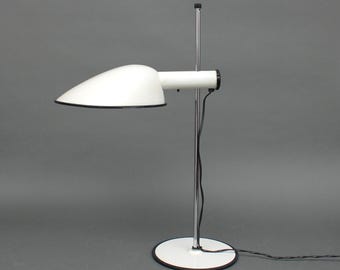 Lampe De Bureau Vintage Fagerhults 1975 – Blanc, Interrupteur, Style Rétro Authentique