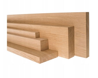 Oak wood, planed and polished - oak square timber