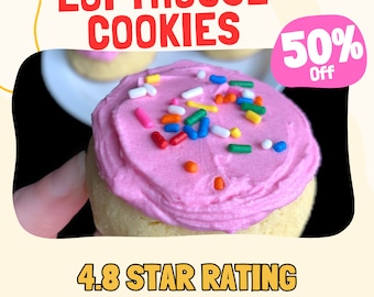 Keto Lofthouse Cookies - Keks Rezepte - Pink Lofthouse Copycat Cookie