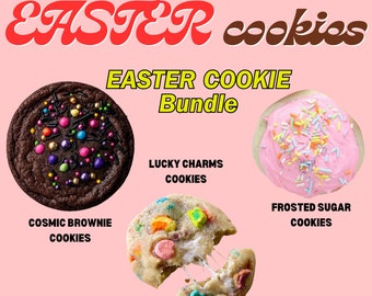 Easter Cookies and COSMIC BROWNIE COOKIES Recipe Bundle, Cookie Recipe, Gourmet Cookie Recipe, Stuffed Cookie Recipe, Homemade Cookie Recipe