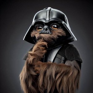 Darth Chewy. Chewbacca gone Darth Vader