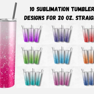 Glitter Tumbler Wrap, Tumbler wrap, 20oz Tumbler wrap png, sublimation, Glitter wrap, tumbler png, tumbler bundle, glitter png ombre glitter